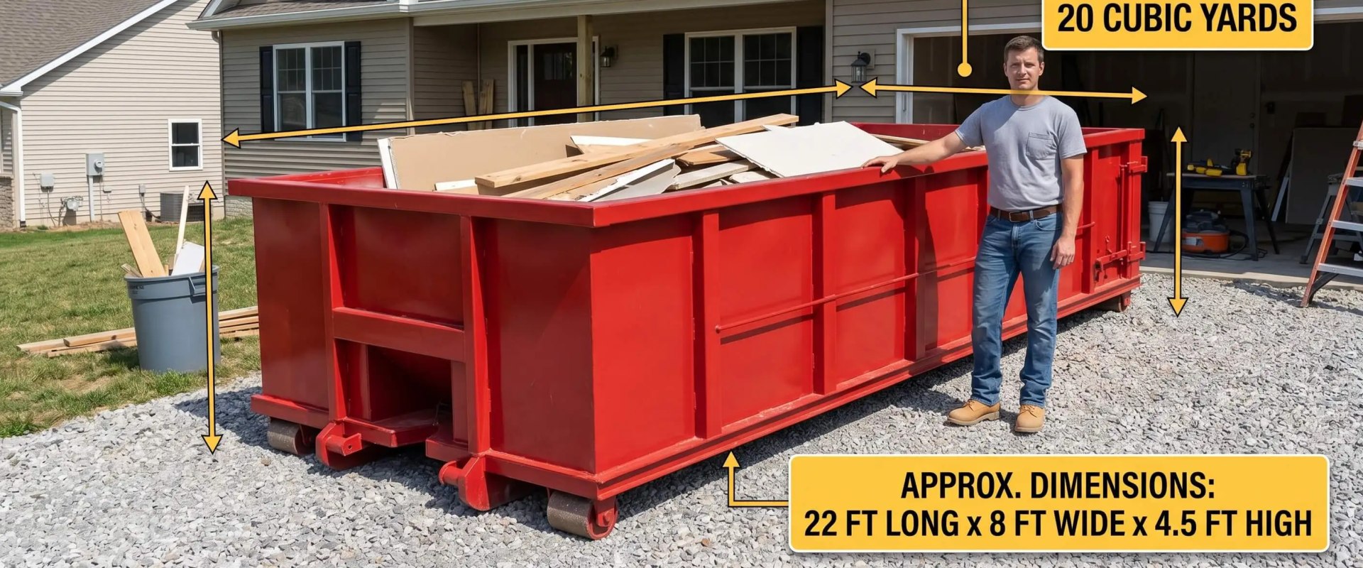 How Big Is a 20 Yard Dumpster? Dimensions, Capacity, and Real Examples